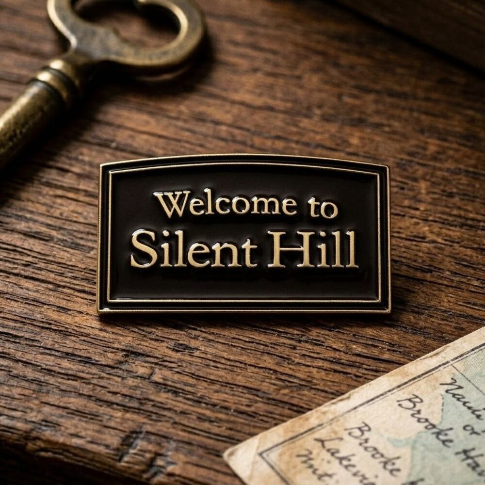 Welcome to Silent Hill Enamel Pin Video Game Survival Horror Merch Lapel Retro